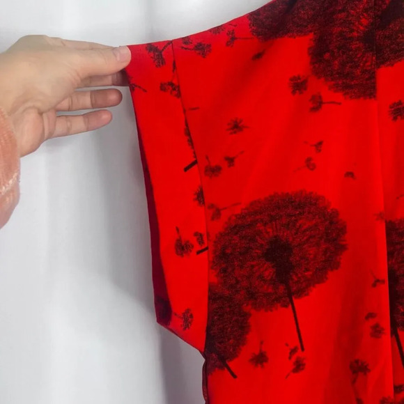 Beckon Style Red Dandelion Shirt Dress Size XXL - Picture 5 of 7